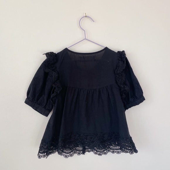Zara Black Lace Top - Picture 4 of 4